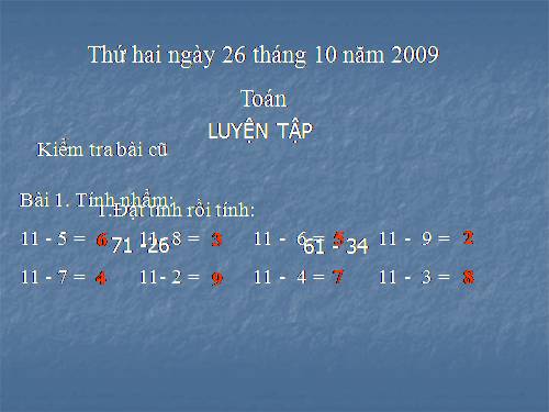 Các Bài giảng khác thuộc Chương trình Toán 2