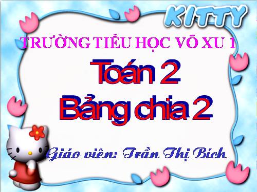 Bảng chia 2