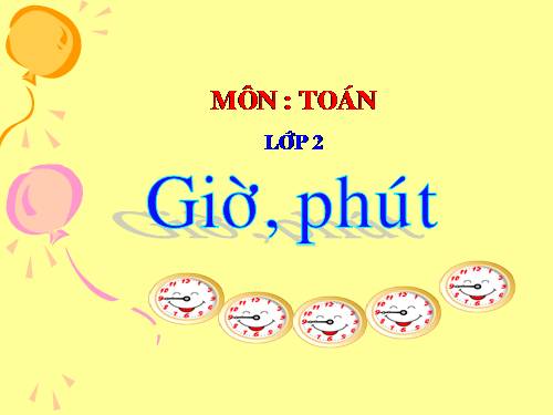 Giờ, phút