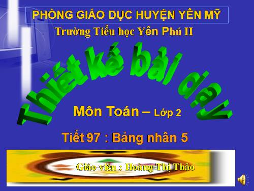 Bảng nhân 5