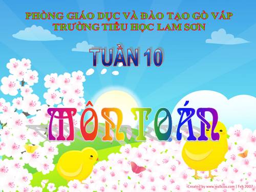 Số tròn chục trừ đi một số