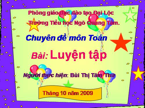 Các Bài giảng khác thuộc Chương trình Toán 2