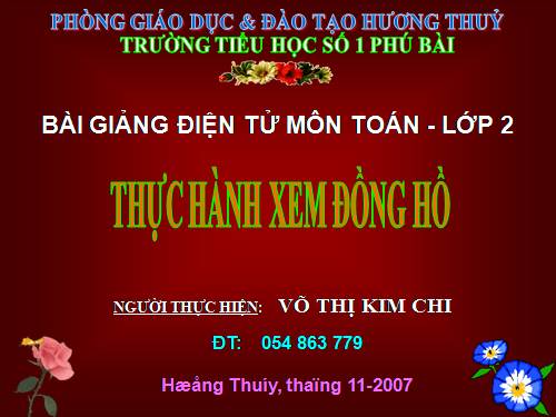 Thực hành xem đồng hồ