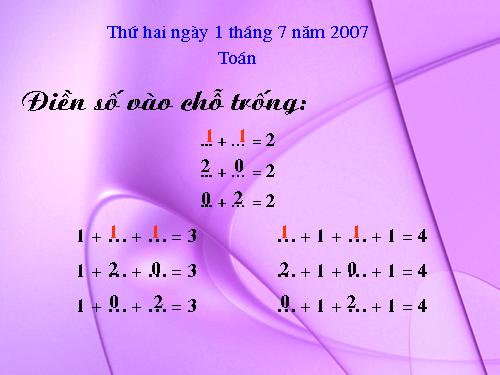 Số 1 trong phép nhân và phép chia