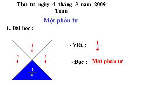 Một phần tư