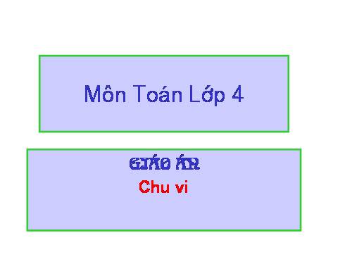 Chu vi hình tam giác - Chu vi hình tứ giác