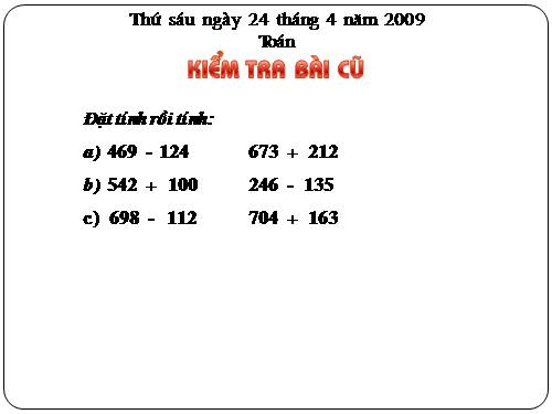 Các Bài giảng khác thuộc Chương trình Toán 2