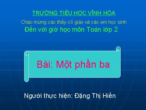 Một phần ba