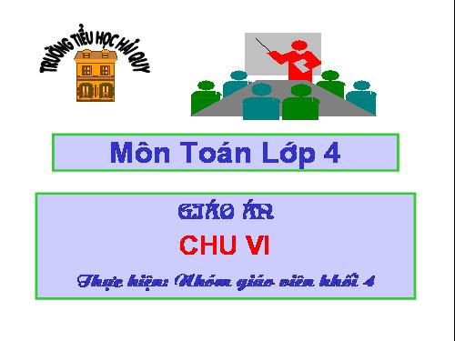 Chu vi hình tam giác - Chu vi hình tứ giác