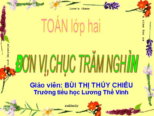 Đơn vị, chục, trăm, nghìn