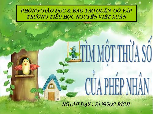 Tìm một thừa số của phép nhân