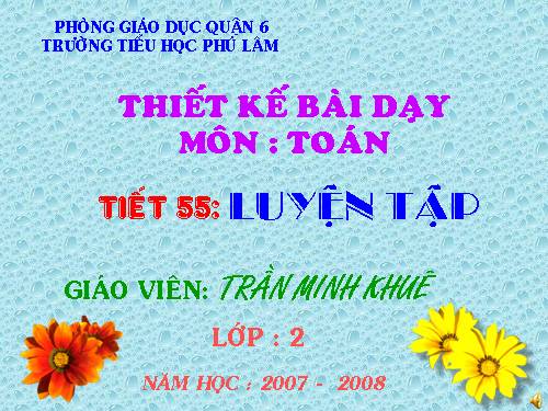 Các Bài giảng khác thuộc Chương trình Toán 2