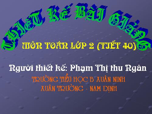 Phép cộng có tổng bằng 100