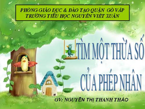 Tìm một thừa số của phép nhân