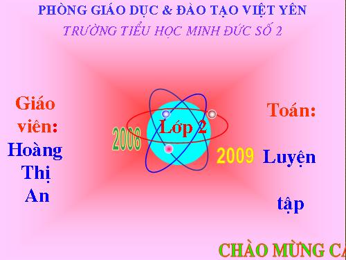 Các Bài giảng khác thuộc Chương trình Toán 2