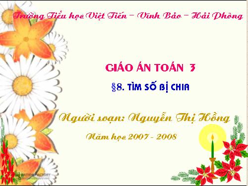 Tìm số bị chia