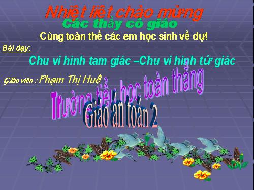 Chu vi hình tam giác - Chu vi hình tứ giác