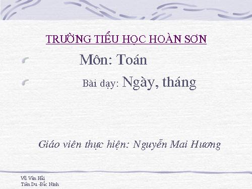 Ngày, tháng