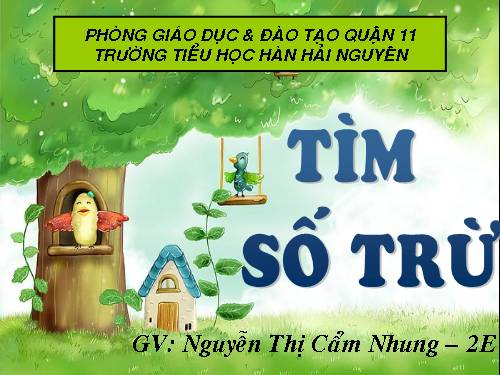 Tìm số trừ