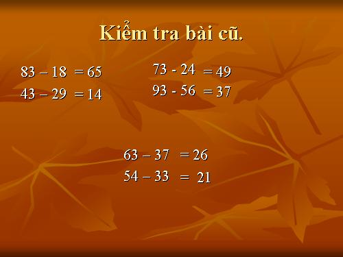 14 trừ đi một số: 14 - 8