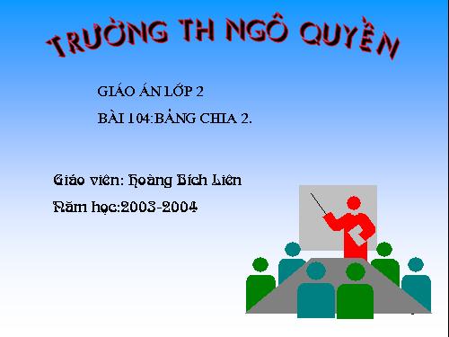 Bảng chia 2