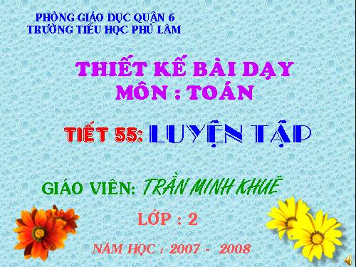 Các Bài giảng khác thuộc Chương trình Toán 2