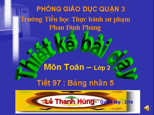 Bảng nhân 5