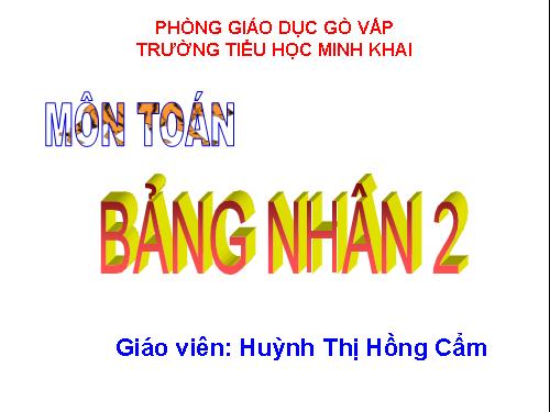 Bảng nhân 2