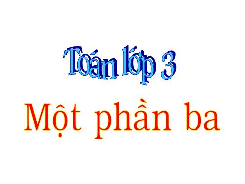 Một phần ba