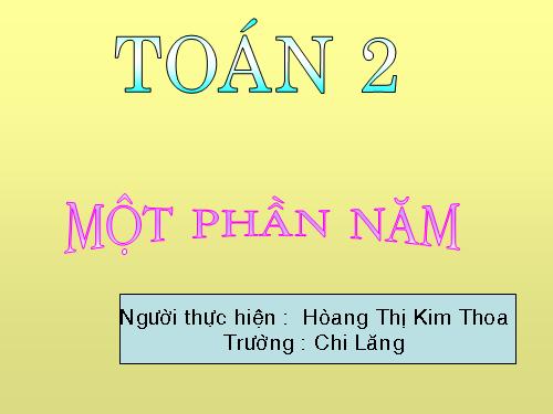 Một phần năm