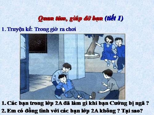 Bài 6. Quan tâm, giúp đỡ bạn