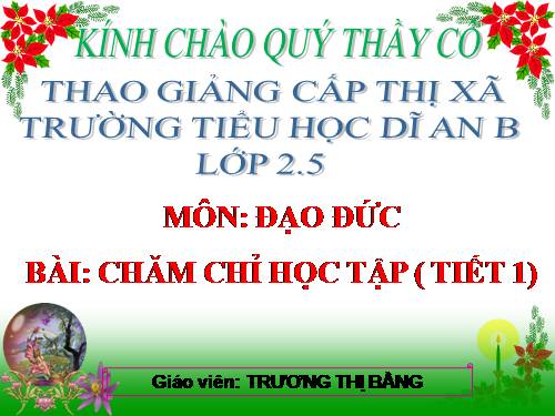 Bài 5. Chăm chỉ học tập