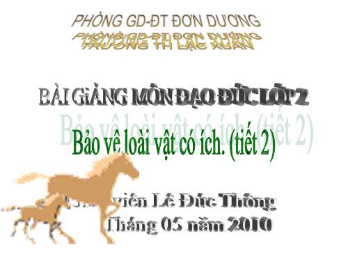 Bài 14. Bảo vệ loài vật có ích