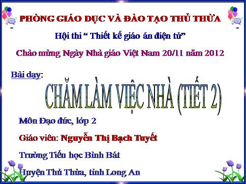 Bài 4. Chăm làm việc nhà