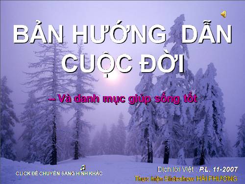 Hướng dẫn cuộc đời