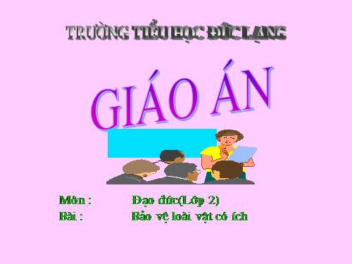 Bài 14. Bảo vệ loài vật có ích