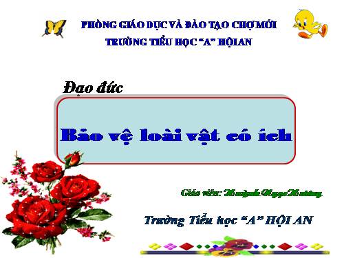 Bài 14. Bảo vệ loài vật có ích