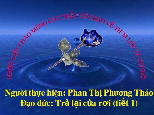 Bài 9. Trả lại của rơi