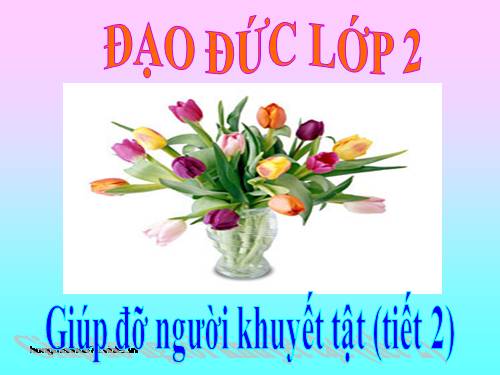 Bài 13. Giúp đỡ người khuyết tật