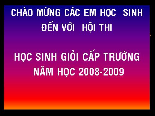 Đề thi HSG năm học 2008-2009