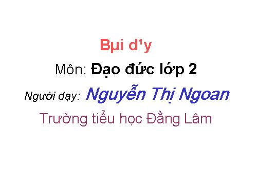 Bài 8. Giữ trật tự, vệ sinh nơi công cộng