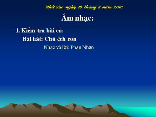 Bài 11. Chú ếch con