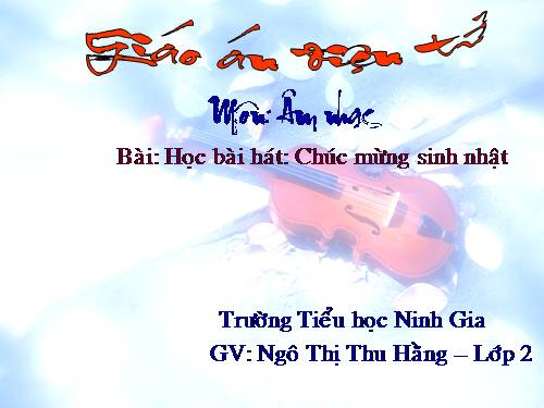 Bài 4. Chúc mừng sinh nhật