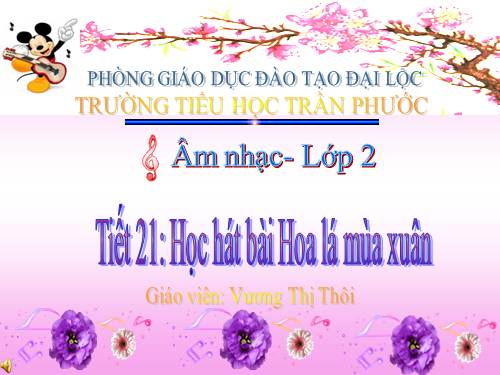 Bài 8. Hoa lá mùa xuân