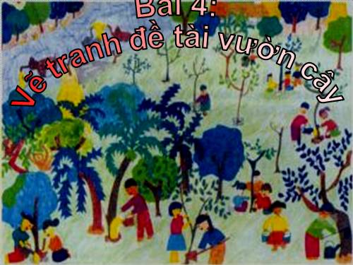 Bài 4. Đề tài vườn cây đơn giản