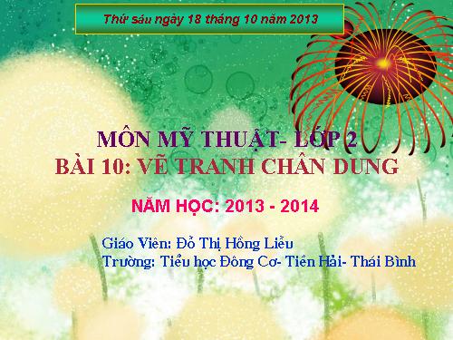 Bài 10. Đề tài tranh chân dung