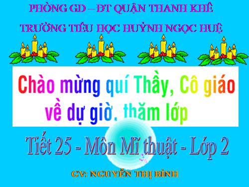 Bài 25. Tập vẽ hoạ tiết dạng hình vuông, hình tròn