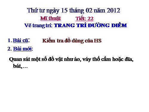 Bài 22. Trang trí đường diềm