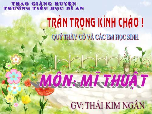 Bài 11. Vẽ tiếp hoạ tiết vào đường diềm và vẽ màu