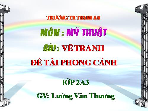 Bài 34. Đề tài phong cảnh đơn giản